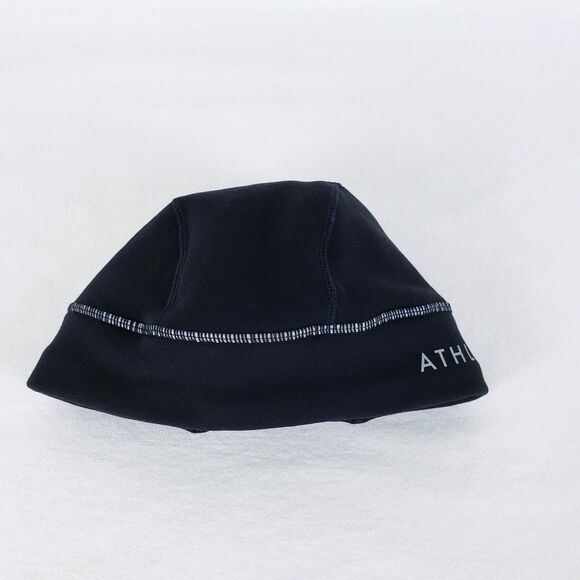 Athleta Polartec Beanie Black Reflective One-Size Running Hiking Winter Outdoor - Picture 7 of 12